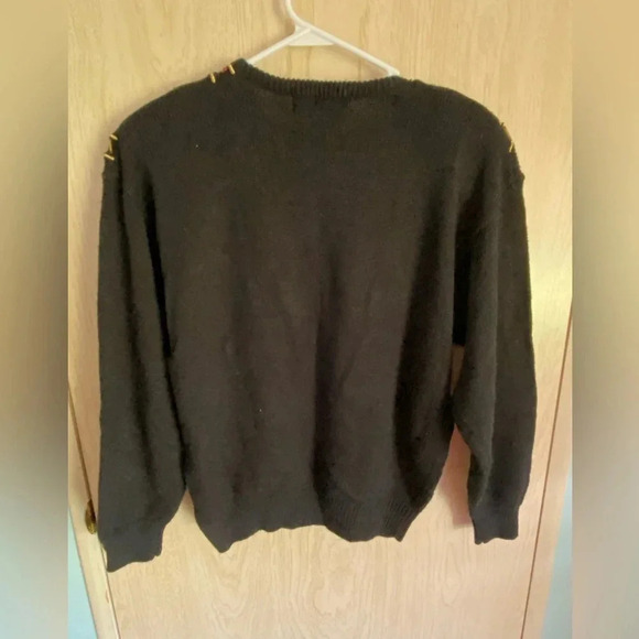 Vintage Western Collection Embellished Sequins Beads Gem Sweater Shoulder Pads M - Picture 4 of 7